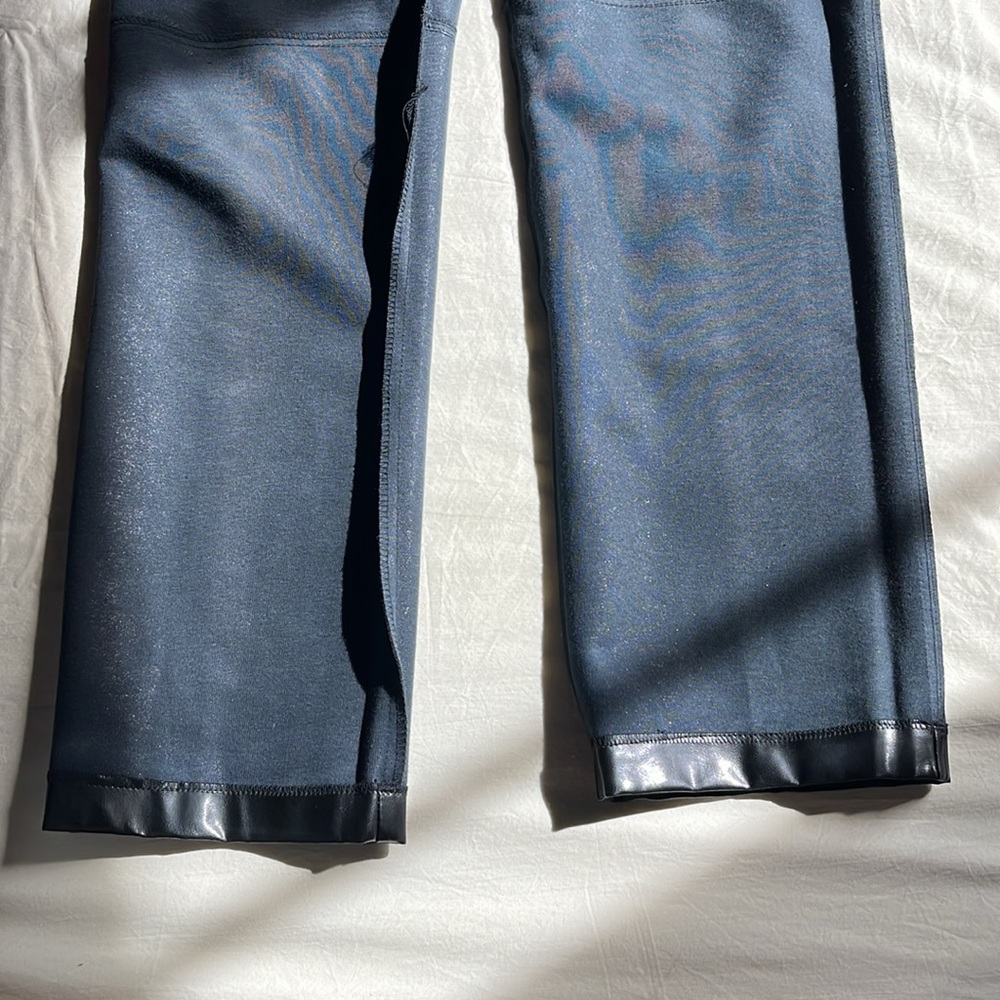 Vintage 90s Positano Charles Lapson  Faux Leather Pants Black Women's 30 - Picture 12 of 14